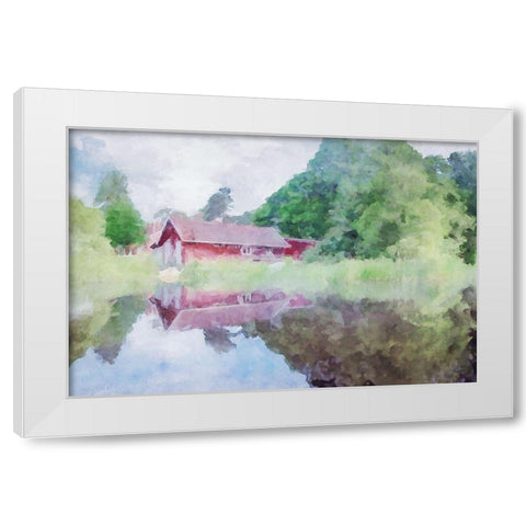 Lodge Series #6 White Modern Wood Framed Art Print by Curinga, Kim