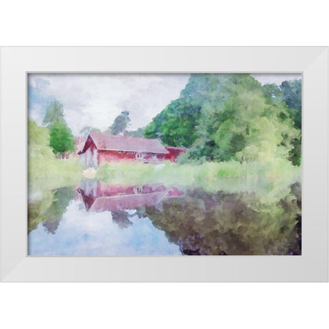 Lodge Series #6 White Modern Wood Framed Art Print by Curinga, Kim
