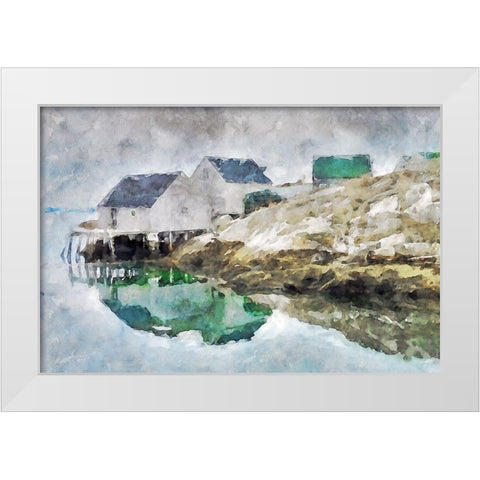 Lodge Series #22 White Modern Wood Framed Art Print by Curinga, Kim