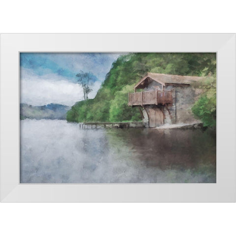 Lodge Series #29 White Modern Wood Framed Art Print by Curinga, Kim