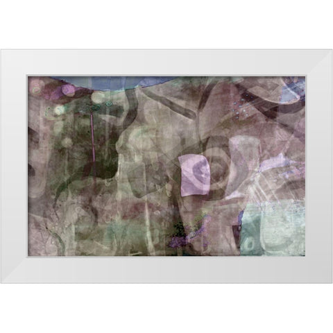 Columbian Coffee-muted White Modern Wood Framed Art Print by Naskrent, Delores