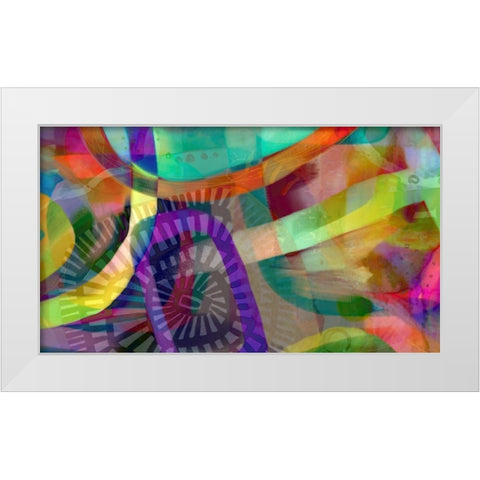 Isnt It Ironic White Modern Wood Framed Art Print by Naskrent, Delores