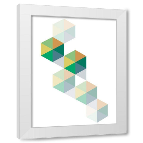 No Boundaries White Modern Wood Framed Art Print by Naskrent, Delores