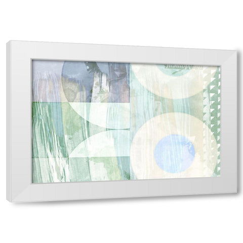 The Moment White Modern Wood Framed Art Print by Naskrent, Delores