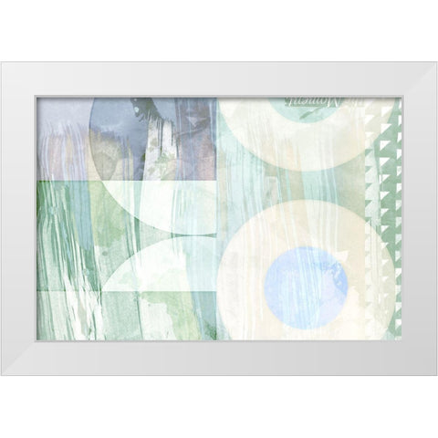 The Moment White Modern Wood Framed Art Print by Naskrent, Delores