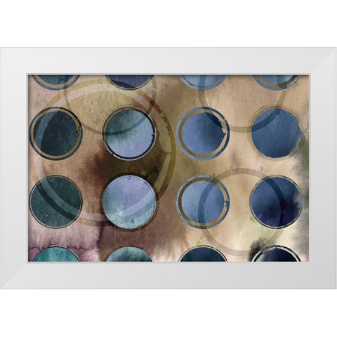 Voluminous White Modern Wood Framed Art Print by Naskrent, Delores