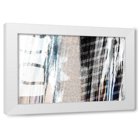 Somber Occasion White Modern Wood Framed Art Print by Naskrent, Delores