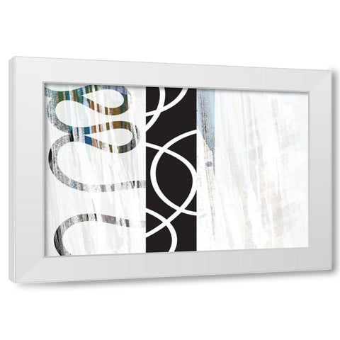 Crux White Modern Wood Framed Art Print by Naskrent, Delores