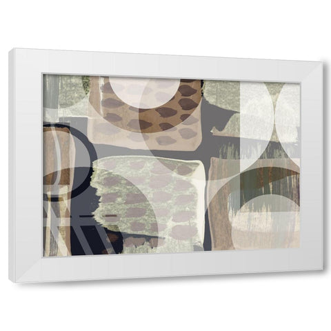 Pastiche White Modern Wood Framed Art Print by Naskrent, Delores