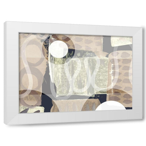 True Olio White Modern Wood Framed Art Print by Naskrent, Delores