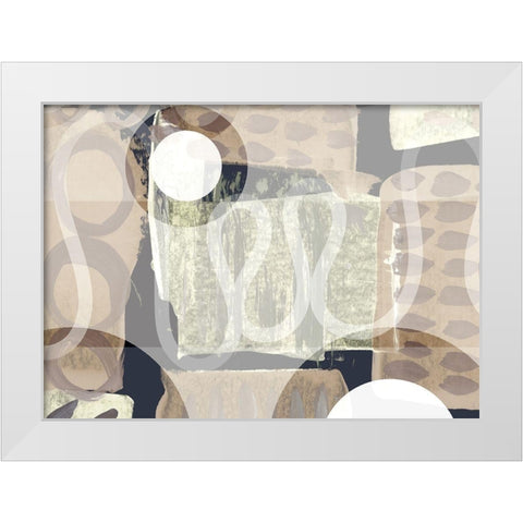 True Olio White Modern Wood Framed Art Print by Naskrent, Delores