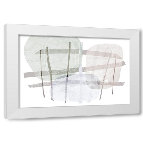 Coping Mechanism White Modern Wood Framed Art Print by Naskrent, Delores