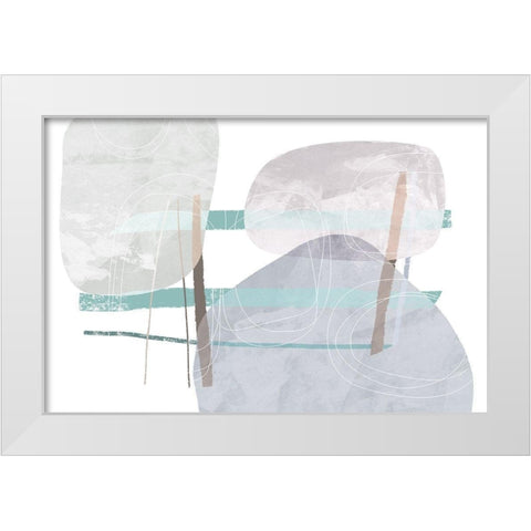 Aftermath White Modern Wood Framed Art Print by Naskrent, Delores