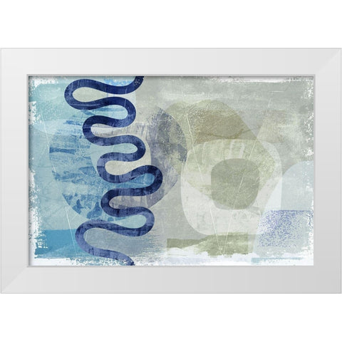 Imitation White Modern Wood Framed Art Print by Naskrent, Delores