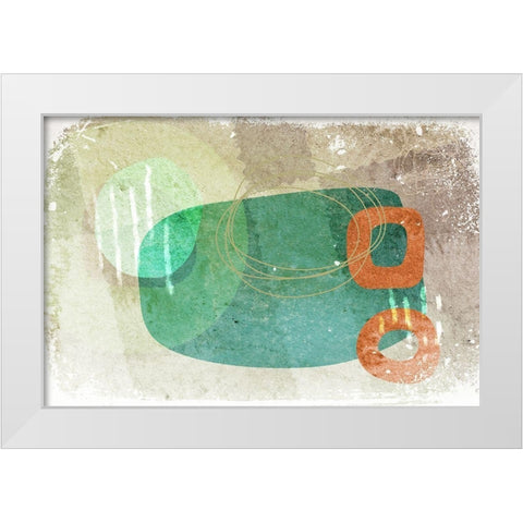 Narrative White Modern Wood Framed Art Print by Naskrent, Delores