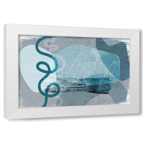 Equivalent White Modern Wood Framed Art Print by Naskrent, Delores