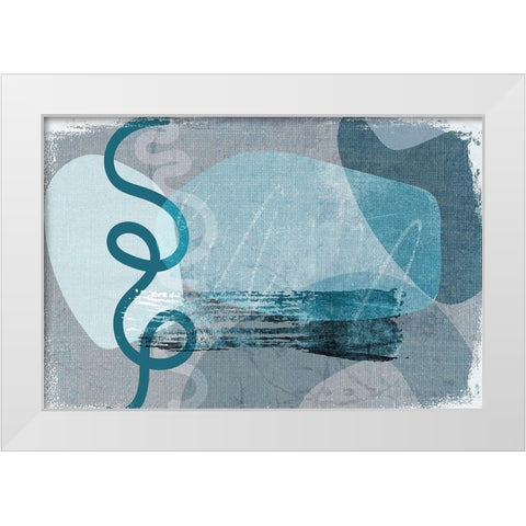 Equivalent White Modern Wood Framed Art Print by Naskrent, Delores