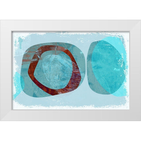 Gull Haven White Modern Wood Framed Art Print by Naskrent, Delores