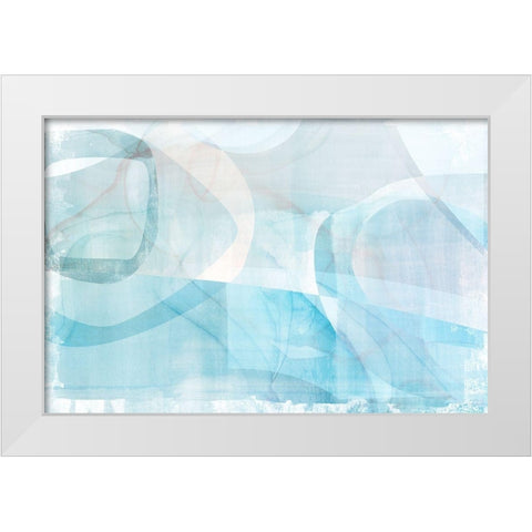 The Quay White Modern Wood Framed Art Print by Naskrent, Delores