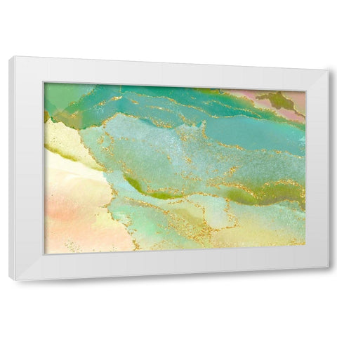 Plantation Pine White Modern Wood Framed Art Print by Naskrent, Delores