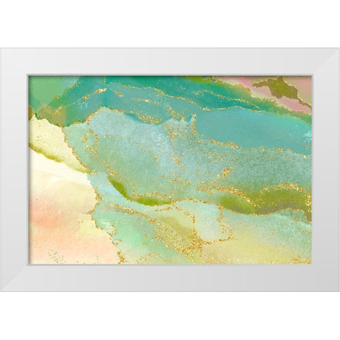 Plantation Pine White Modern Wood Framed Art Print by Naskrent, Delores