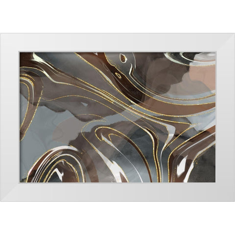 Durango Valley White Modern Wood Framed Art Print by Naskrent, Delores