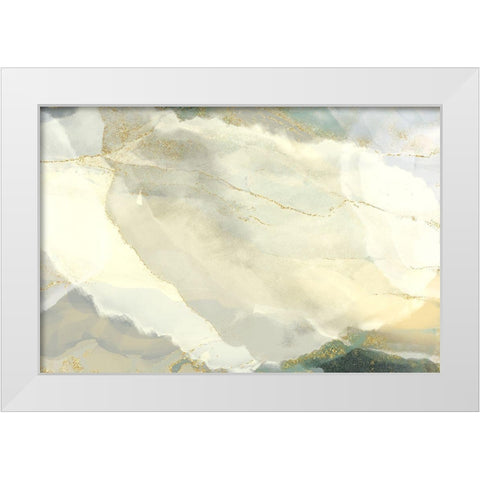 Fawn Aura White Modern Wood Framed Art Print by Naskrent, Delores