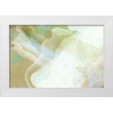 Desert Fossil White Modern Wood Framed Art Print by Naskrent, Delores