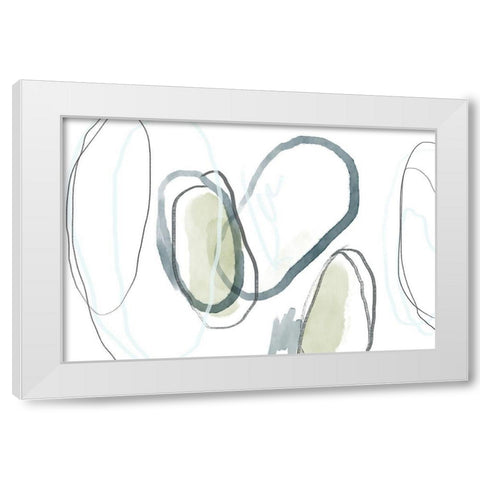 Halo Shiver White Modern Wood Framed Art Print by Naskrent, Delores