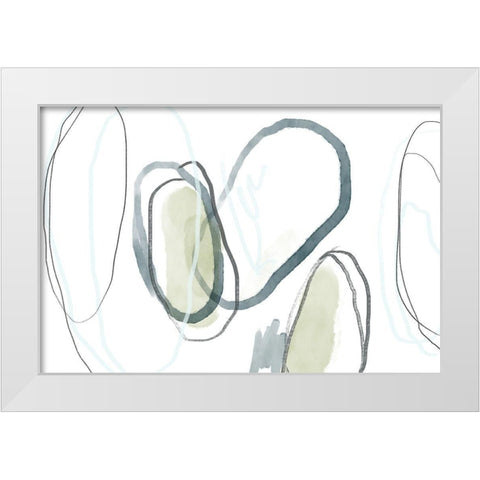 Halo Shiver White Modern Wood Framed Art Print by Naskrent, Delores