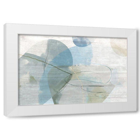 Sweet Street White Modern Wood Framed Art Print by Naskrent, Delores