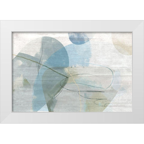 Sweet Street White Modern Wood Framed Art Print by Naskrent, Delores