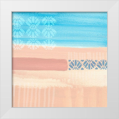 Hot Afternoon at Meia Praia White Modern Wood Framed Art Print by Kouta, Flora