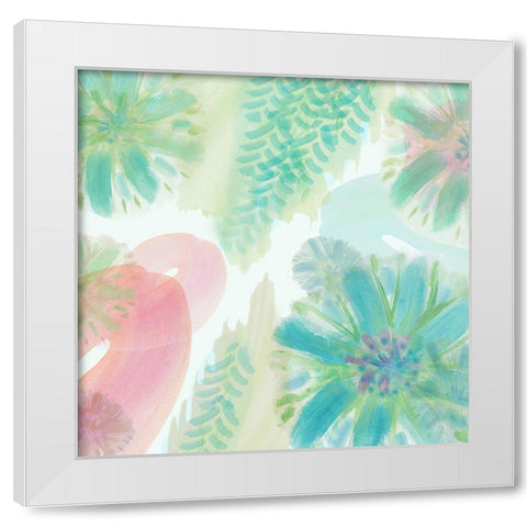 Tropical Dreaming  White Modern Wood Framed Art Print by Kouta, Flora