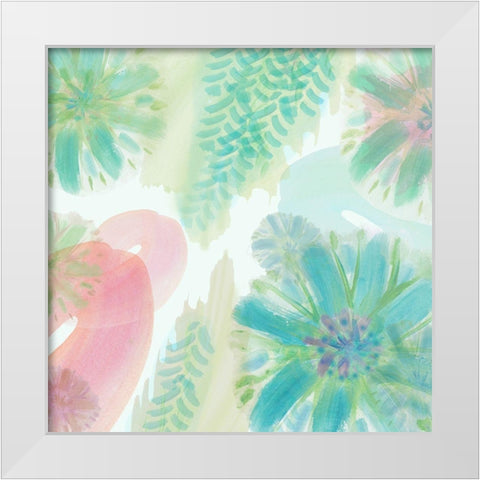 Tropical Dreaming  White Modern Wood Framed Art Print by Kouta, Flora
