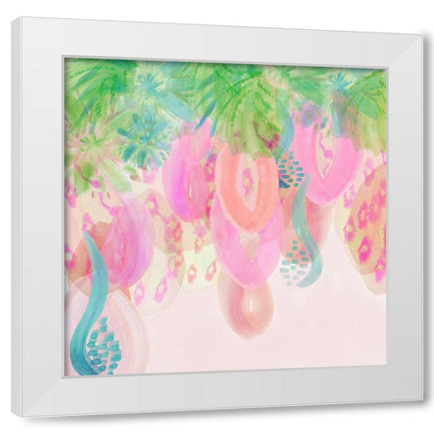 Tropical Canopy White Modern Wood Framed Art Print by Kouta, Flora