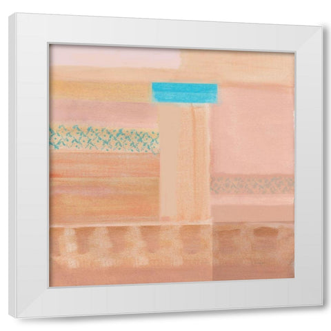 Sunset over the Cliffs White Modern Wood Framed Art Print by Kouta, Flora