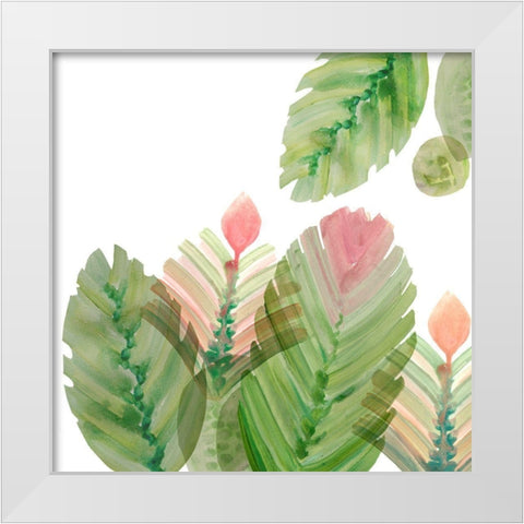 Flowering Cactus II White Modern Wood Framed Art Print by Kouta, Flora