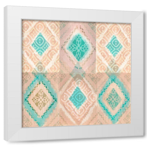 Marrakesh Diamonds I White Modern Wood Framed Art Print by Kouta, Flora