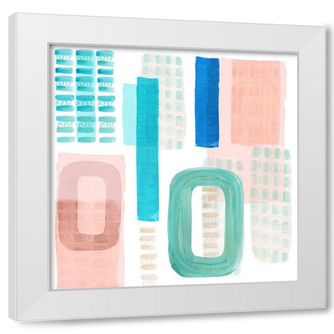 Floating IV  White Modern Wood Framed Art Print by Kouta, Flora