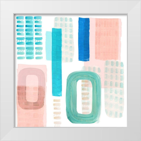 Floating IV  White Modern Wood Framed Art Print by Kouta, Flora