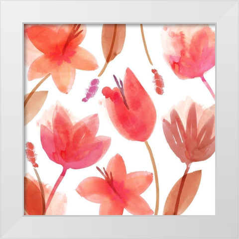 Seraphina II White Modern Wood Framed Art Print by Kouta, Flora