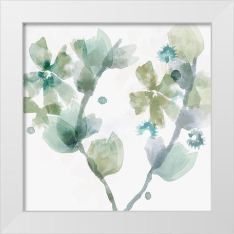 Apple Blossom White Modern Wood Framed Art Print by Kouta, Flora