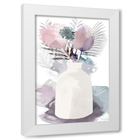 After the Rain IV White Modern Wood Framed Art Print by Kouta, Flora