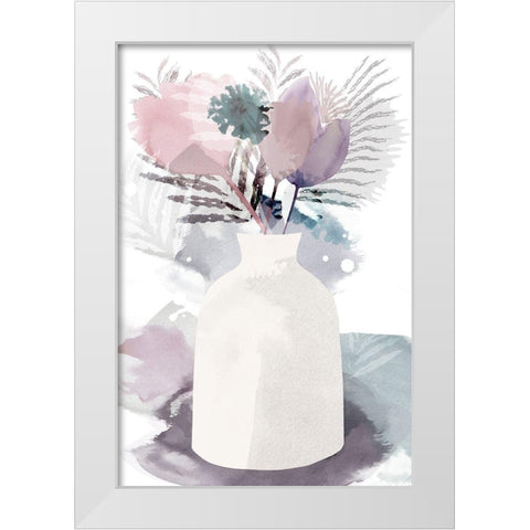 After the Rain IV White Modern Wood Framed Art Print by Kouta, Flora