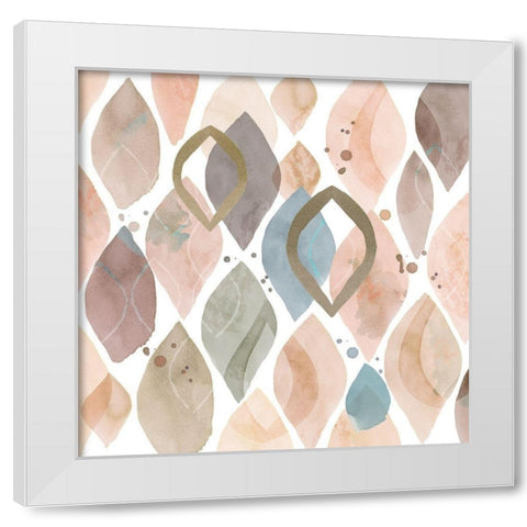 Water Colours I White Modern Wood Framed Art Print by Kouta, Flora