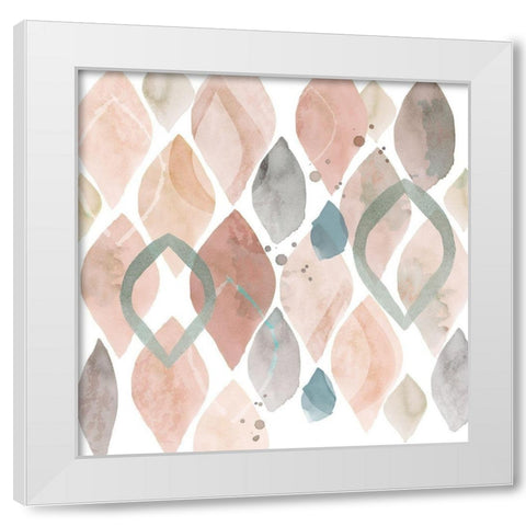 Water Colours II White Modern Wood Framed Art Print by Kouta, Flora