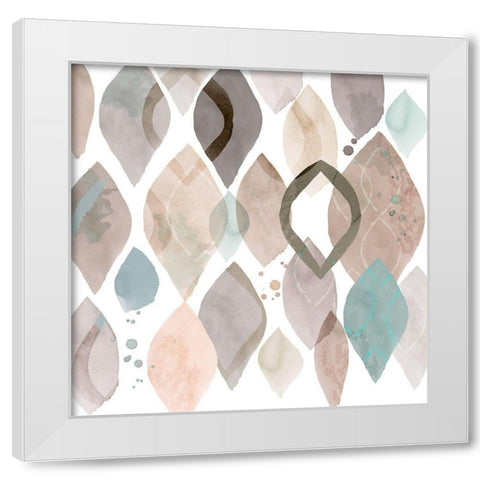 Water Colours III White Modern Wood Framed Art Print by Kouta, Flora