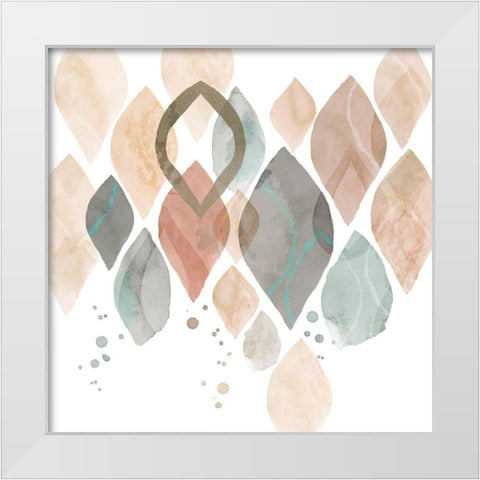 Water Colours IV White Modern Wood Framed Art Print by Kouta, Flora