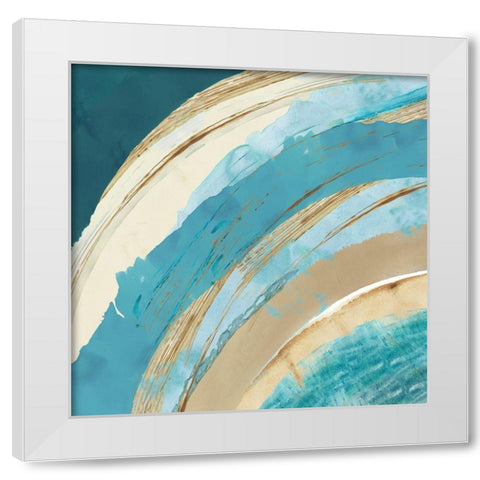 Making Waves I White Modern Wood Framed Art Print by Kouta, Flora